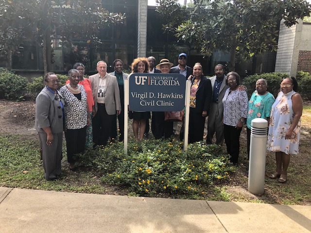 Hawkins Family at UF College of Law Hawkins Clinic 2019