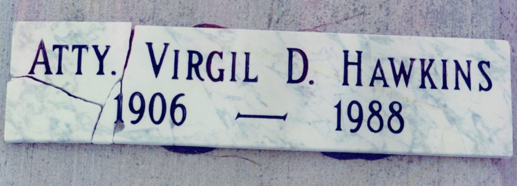Hawkins Original Grave Marker